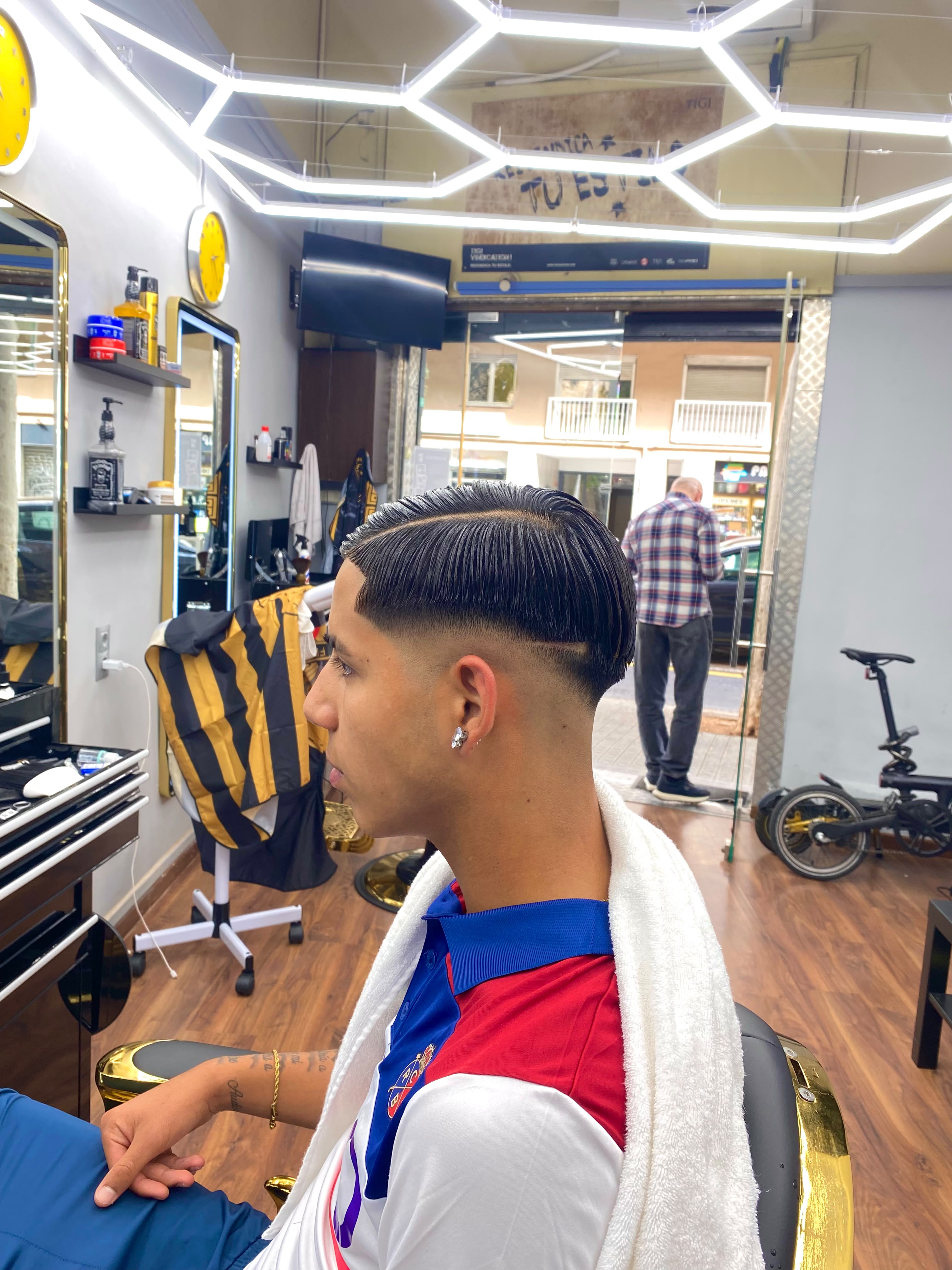 Slick back fade